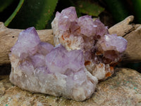 Natural Amethyst Spirit Quartz Clusters x 4 From Boekenhouthoek, South Africa