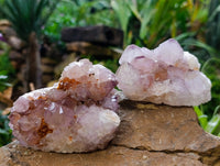 Natural Amethyst Spirit Quartz Clusters x 4 From Boekenhouthoek, South Africa