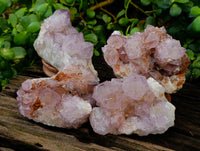 Natural Amethyst Spirit Quartz Clusters x 4 From Boekenhouthoek, South Africa