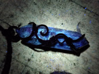 Polished Copper Wire Wrapped Sodalite Pendants x 6 From Namibia