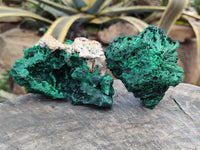Natural Silky Malachite Specimens x 4 From Kasompe, Congo - Toprock Gemstones and Minerals 