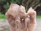 Natural Smokey Phantom Quartz Clusters x 6 From Luena, Congo - Toprock Gemstones and Minerals 