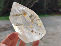 Polished Quartz Crystal Points with Inclusions x 2 From Madagascar