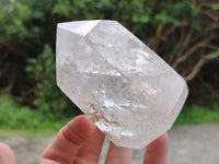 Polished Quartz Crystal Points with Chlorite Inclusions x 2 From Madagascar