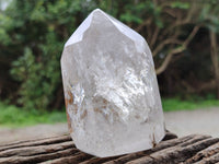Polished Quartz Crystal Points with Chlorite Inclusions x 2 From Madagascar