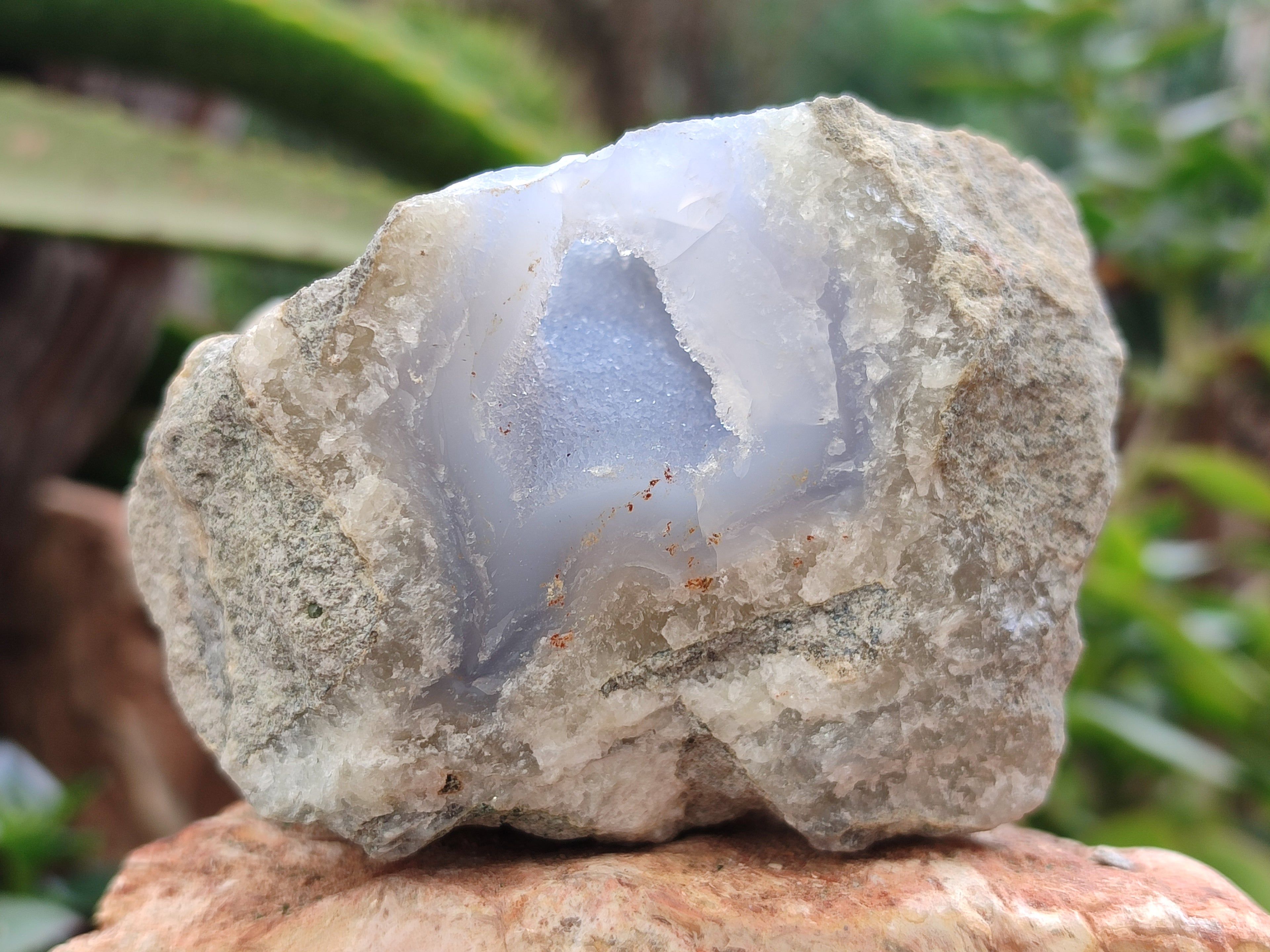 Natural Blue Lace Agate Geode Specimens x 12 From Nsanje, Malawi - Toprock Gemstones and Minerals 