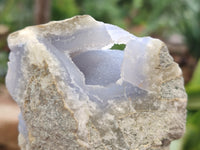 Natural Blue Lace Agate Geode Specimens x 12 From Nsanje, Malawi