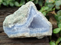 Natural Blue Lace Agate Geode Specimens x 12 From Nsanje, Malawi