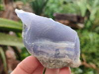 Natural Blue Lace Agate Geode Specimens x 12 From Nsanje, Malawi