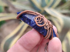 Hand Made Copper Wire Wrapped Pendants x 6 From Southern Africa - Toprock Gemstones and Minerals 