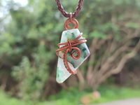 Hand Made Copper Wire Wrapped Pendants x 6 From Southern Africa