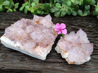 Natural Amethyst Spirit Quartz Clusters x 2 From Boekenhouthoek, South Africa