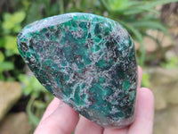 Polished Emerald Mica In Matrix Standing Free Forms x 3 From Mutoko, Zimbabwe - Toprock Gemstones and Minerals 