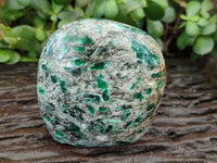 Polished Emerald Mica In Matrix Standing Free Forms x 3 From Mutoko, Zimbabwe - Toprock Gemstones and Minerals 