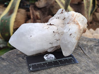 Natural White Candle Quartz Crystal Clusters x 3 From Madagascar