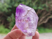 Polished Window Amethyst Quartz Points x 6 From Akansobe, Madagascar