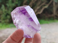 Polished Window Amethyst Quartz Points x 6 From Akansobe, Madagascar