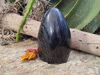 Polished Black Basalt Standing Free Form x 1 From Antsirabe, Madagascar - Toprock Gemstones and Minerals 