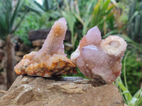 Natural Amethyst Spirit Quartz Clusters x 6 From Boekenhouthoek, South Africa