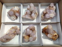 Natural Amethyst Spirit Quartz Clusters x 6 From Boekenhouthoek, South Africa