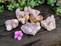 Natural Amethyst Spirit Quartz Clusters x 6 From Boekenhouthoek, South Africa