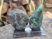 Polished Emerald Mica In Matrix Standing Free Forms x 6 From Mutoko, Zimbabwe - Toprock Gemstones and Minerals 