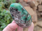 Polished Emerald Mica In Matrix Standing Free Forms x 6 From Mutoko, Zimbabwe - Toprock Gemstones and Minerals 