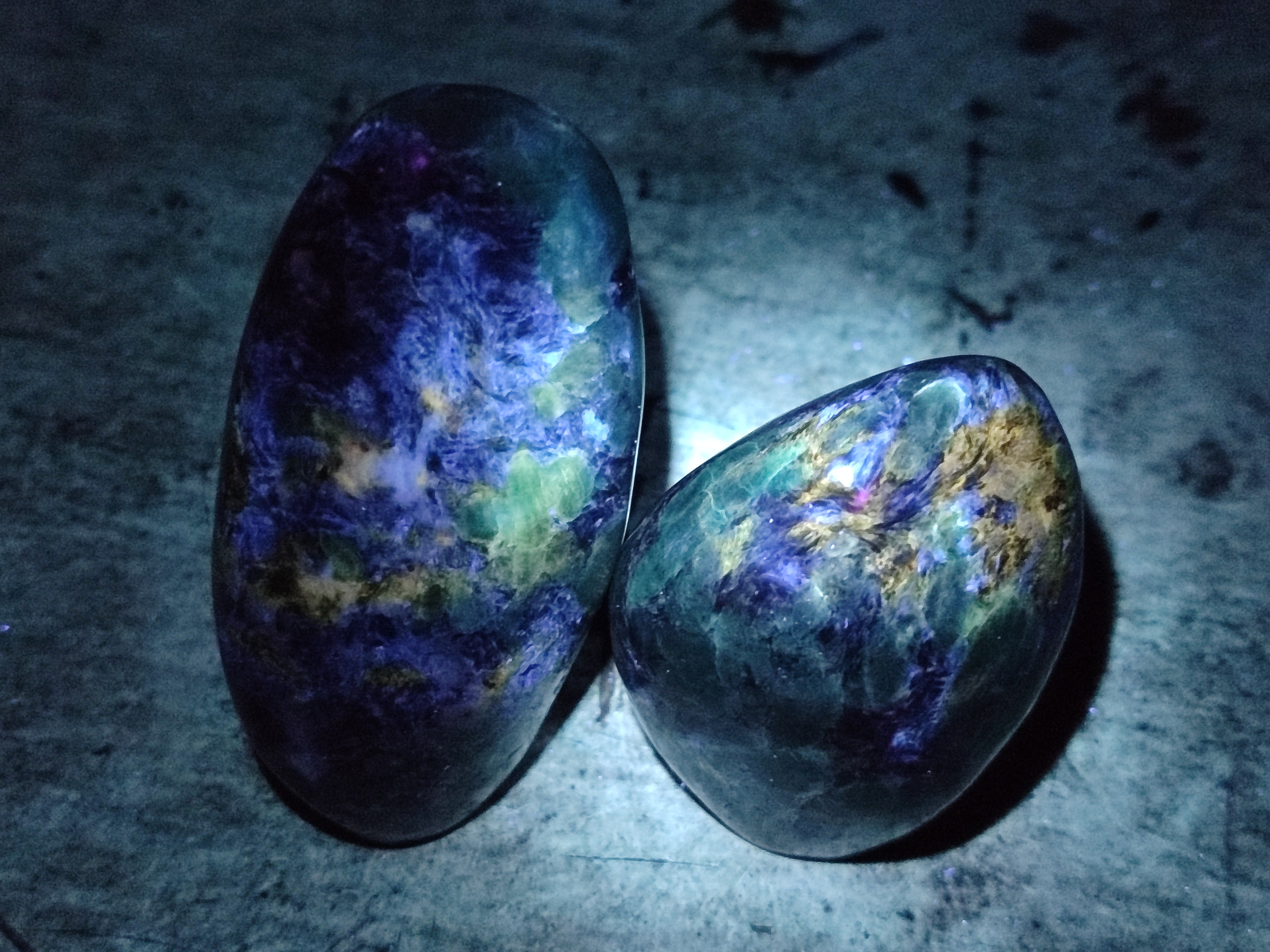 Polished Emerald Mica In Matrix Standing Free Forms x 6 From Mutoko, Zimbabwe - Toprock Gemstones and Minerals 