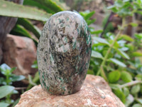 Polished Emerald Mica In Matrix Standing Free Forms x 6 From Mutoko, Zimbabwe - Toprock Gemstones and Minerals 