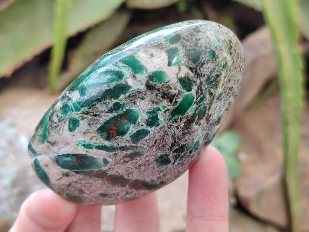 Polished Emerald Mica In Matrix Standing Free Forms x 6 From Mutoko, Zimbabwe - Toprock Gemstones and Minerals 