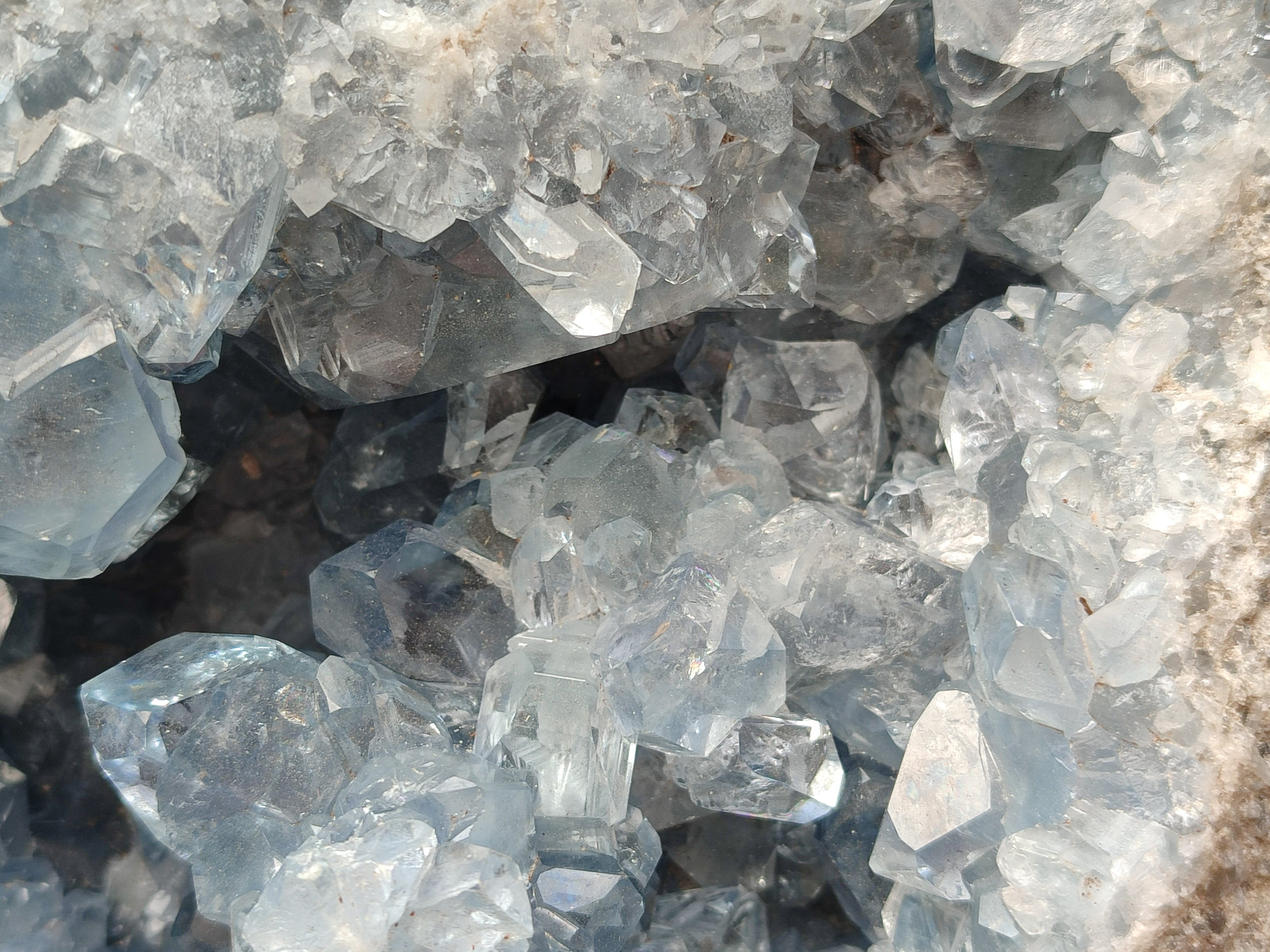 Natural Large Celestite Geode Specimen x 1 From Sakoany, Madagascar - Toprock Gemstones and Minerals 