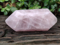 Polished Double Terminated Rose Quartz Points x 3 From Ambatondrazaka, Madagascar