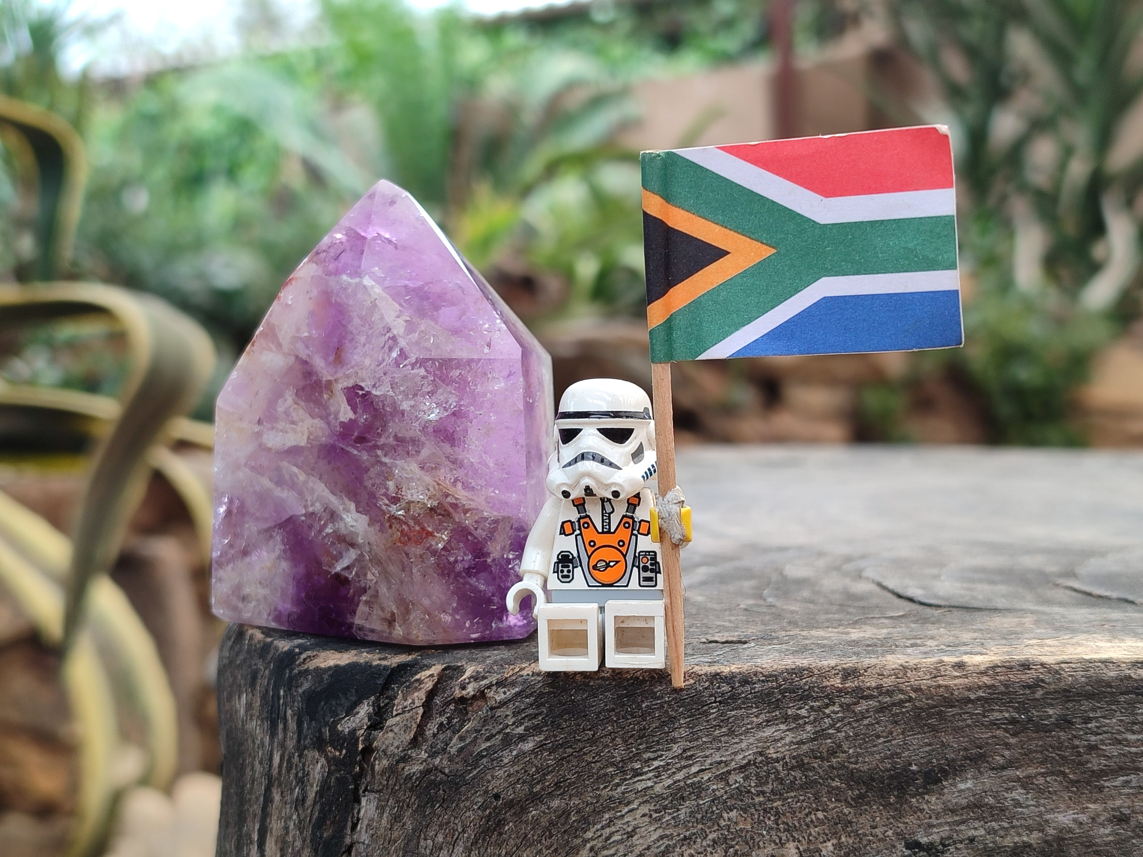 Polished Window Amethyst Quartz Points x 3 From Akansobe, Madagascar - Toprock Gemstones and Minerals 