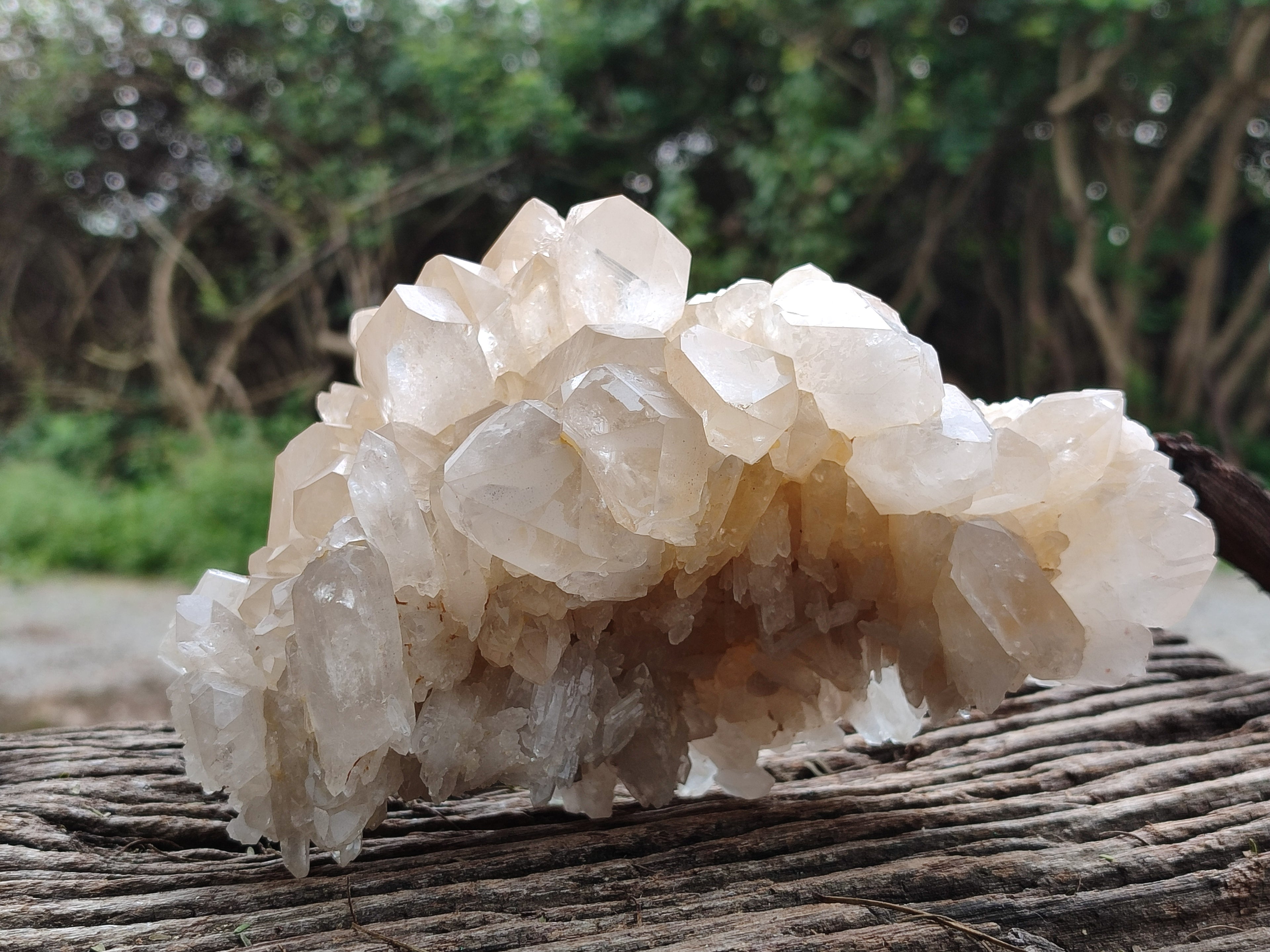 Natural Multi Terminated Quartz Crystal Clusters x 2 From Madagascar - Toprock Gemstones and Minerals 