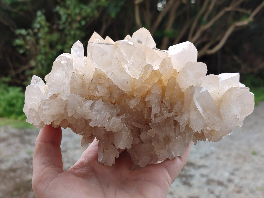 Natural Multi Terminated Quartz Crystal Clusters x 2 From Madagascar - Toprock Gemstones and Minerals 