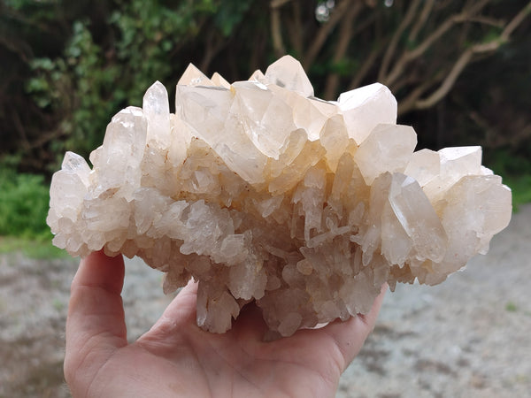 Natural Multi Terminated Quartz Crystal Clusters x 2 From Madagascar