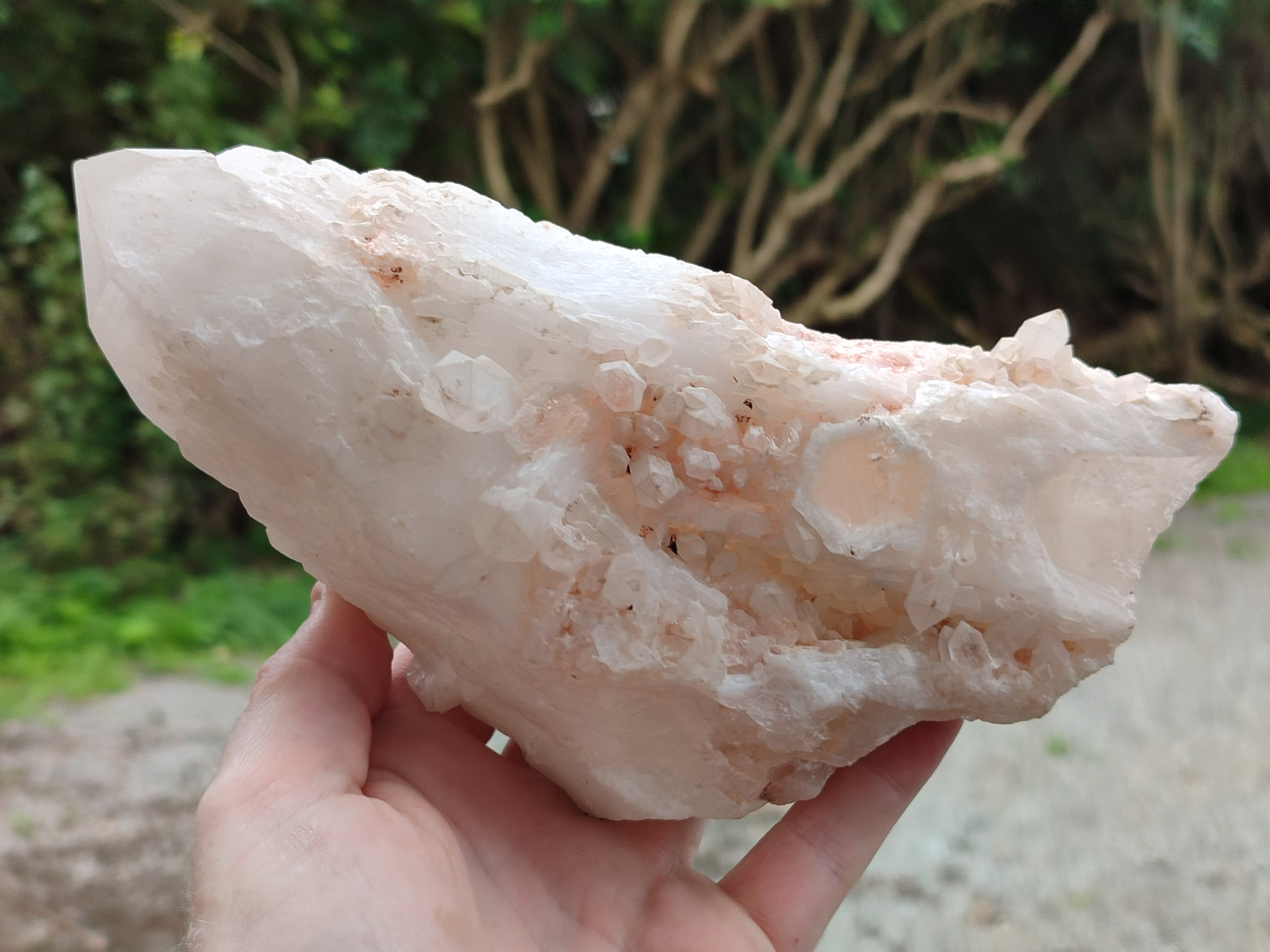 Natural Cascading White Candle Quartz Clusters x 2 From Madagascar - Toprock Gemstones and Minerals 