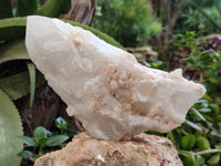 Natural Cascading White Candle Quartz Clusters x 2 From Madagascar