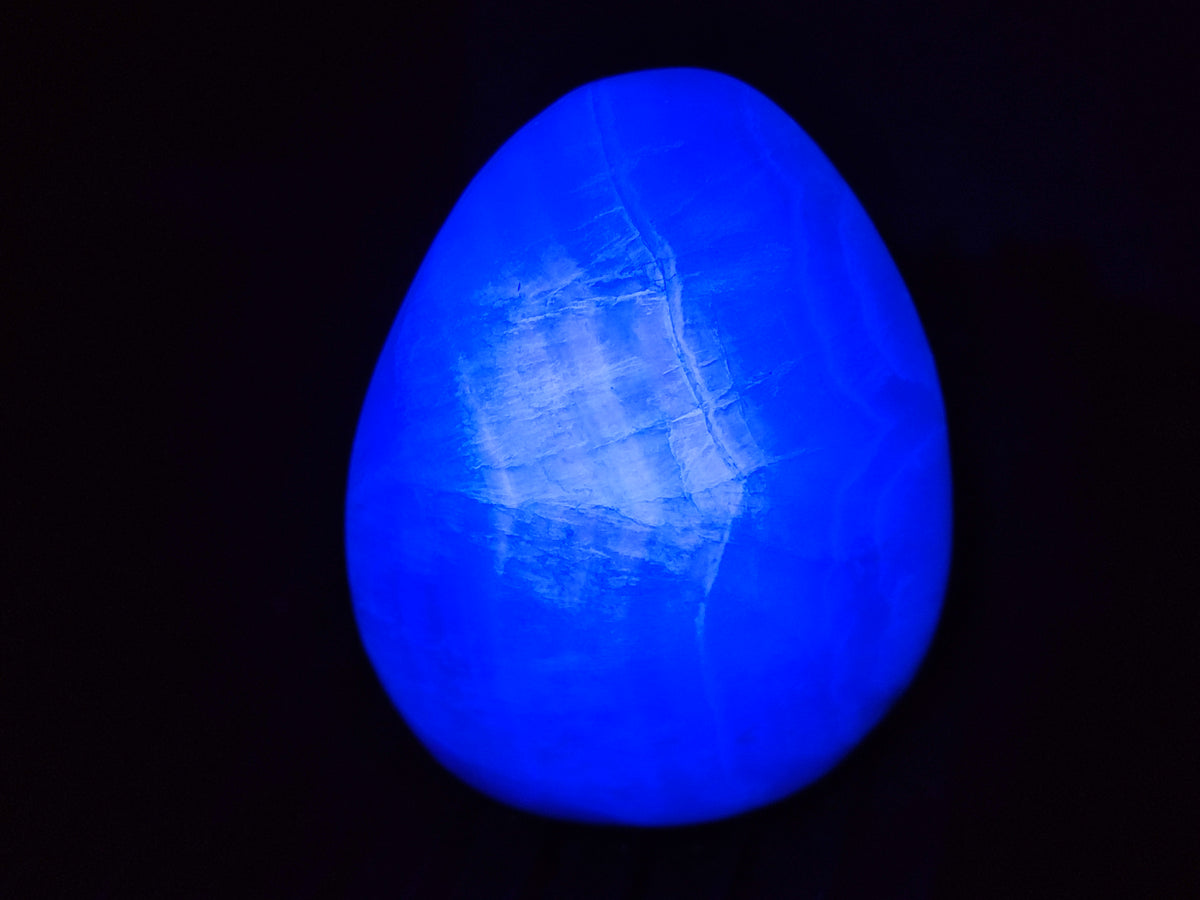 Polished Fluorescent Green Fluorite Standing Free Forms x 4 From Madagascar - Toprock Gemstones and Minerals 