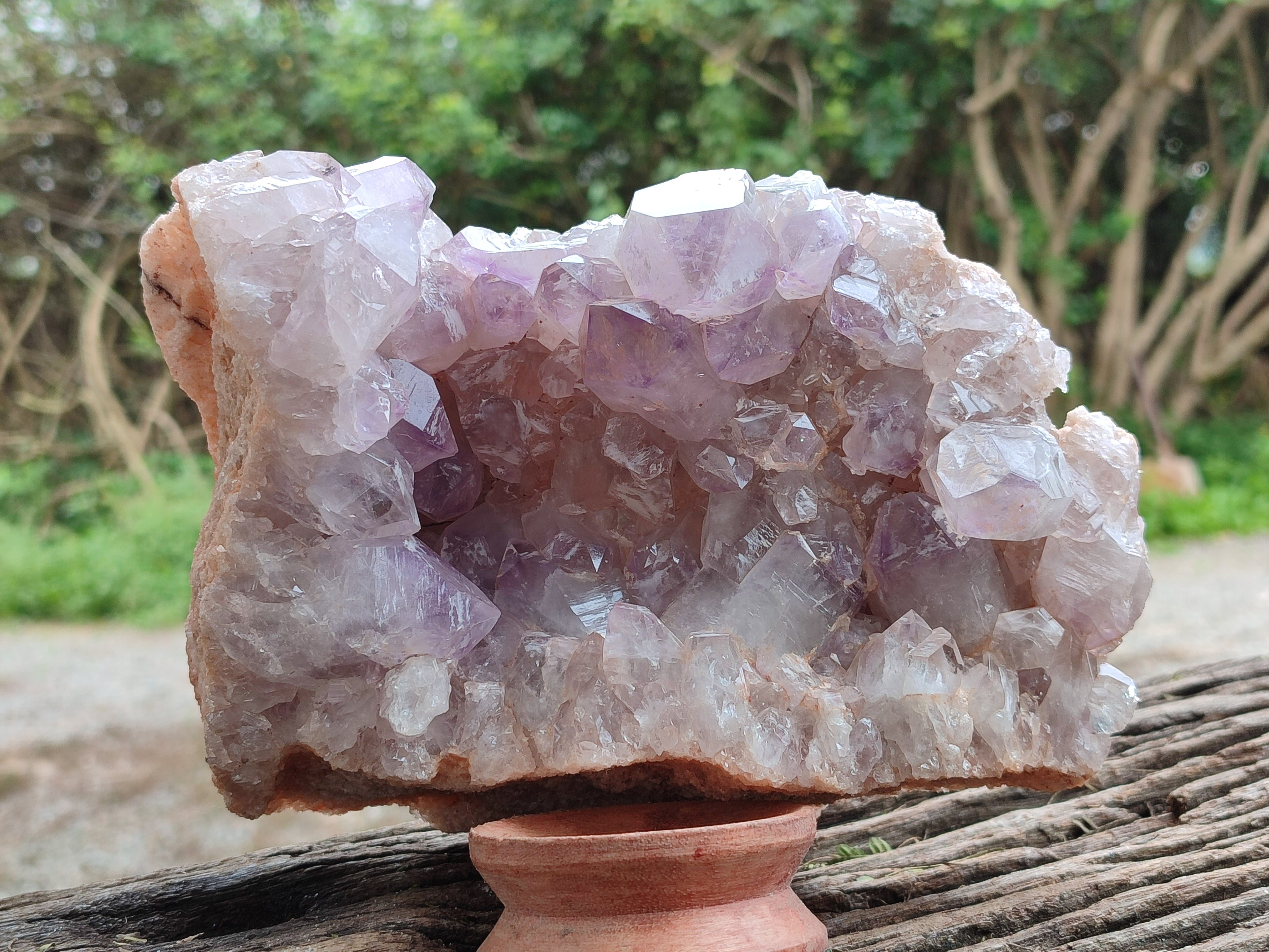 Natural Jacaranda Amethyst Quartz Cluster x 1 From Mumbwa, Zambia - Toprock Gemstones and Minerals 