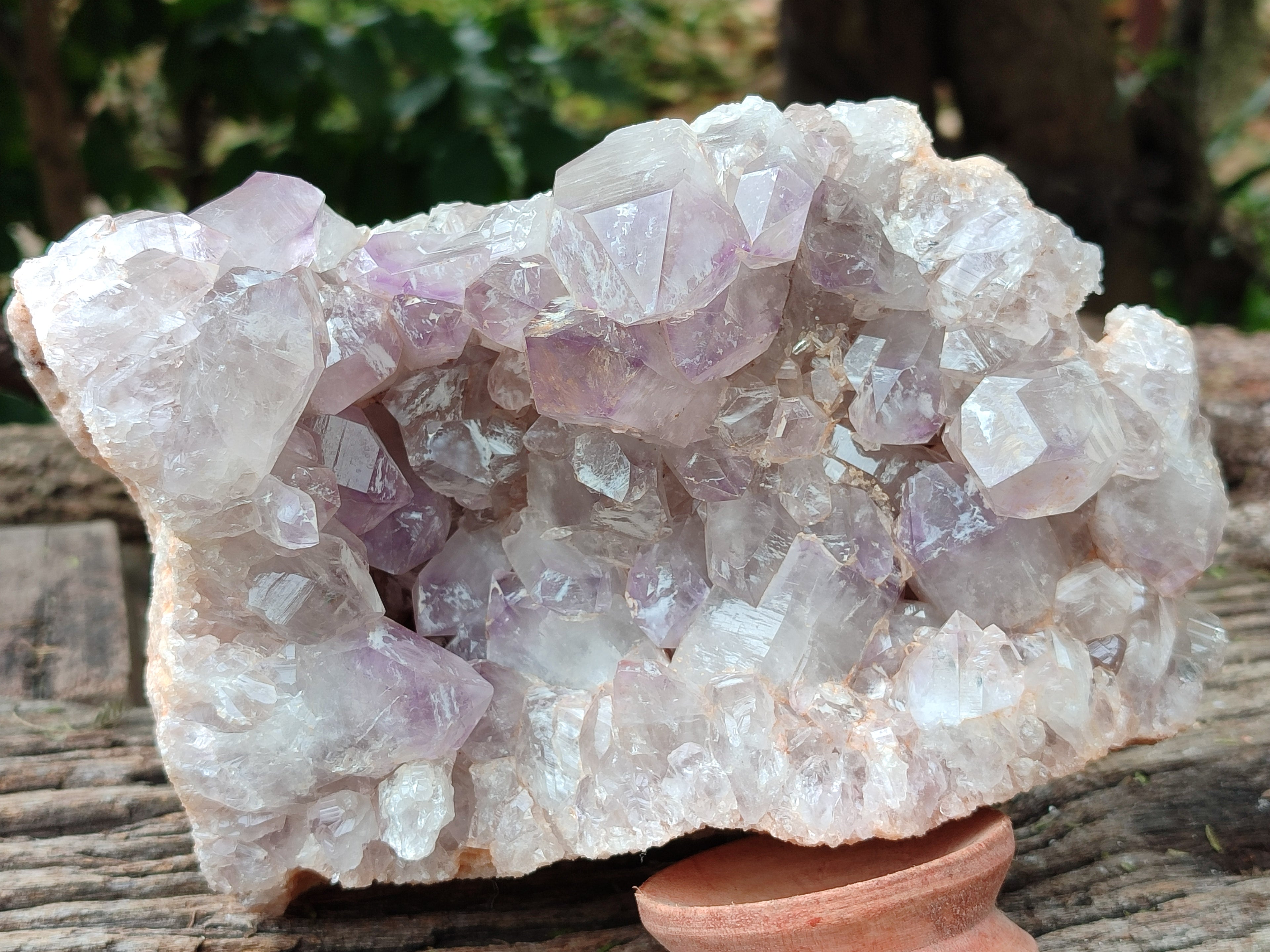 Natural Jacaranda Amethyst Quartz Cluster x 1 From Mumbwa, Zambia - Toprock Gemstones and Minerals 