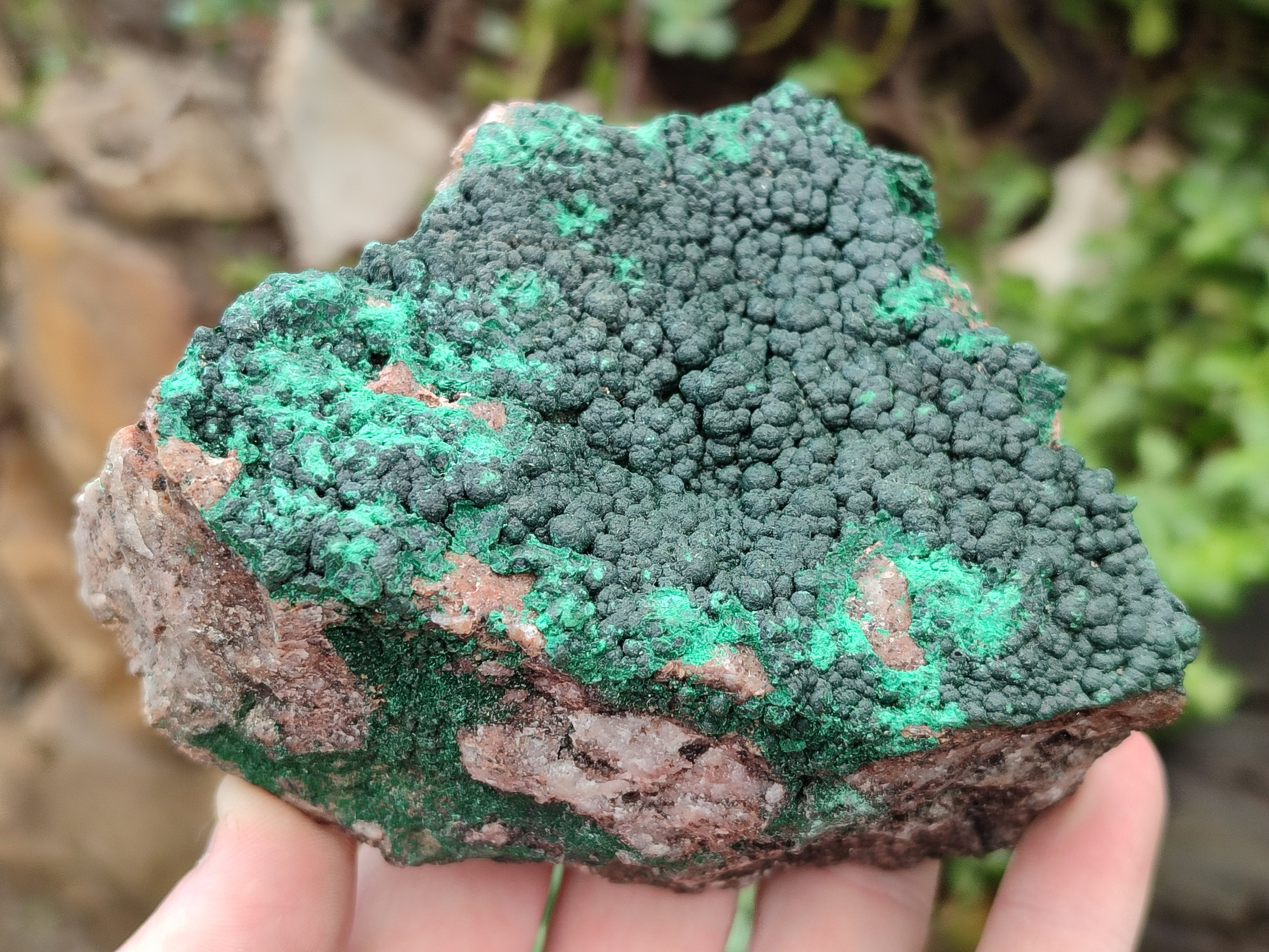 Natural Botryoidal Malachite Specimens x 4 From Tenke Fungurume, Congo - Toprock Gemstones and Minerals 