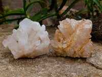 Natural Multi Terminated Quartz Crystal Clusters x 12 From Madagascar