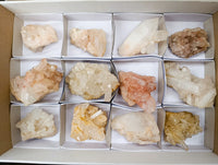 Natural Multi Terminated Quartz Crystal Clusters x 12 From Madagascar