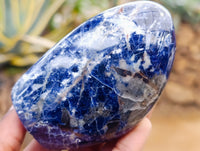 Polished Sodalite Standing Free Forms x 3 From Kunene River, Namibia - Toprock Gemstones and Minerals 