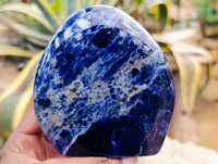 Polished Sodalite Standing Free Forms x 3 From Kunene River, Namibia - Toprock Gemstones and Minerals 