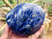 Polished Sodalite Standing Free Forms x 3 From Kunene River, Namibia - Toprock Gemstones and Minerals 