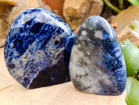 Polished Sodalite Standing Free Forms x 3 From Kunene River, Namibia - Toprock Gemstones and Minerals 