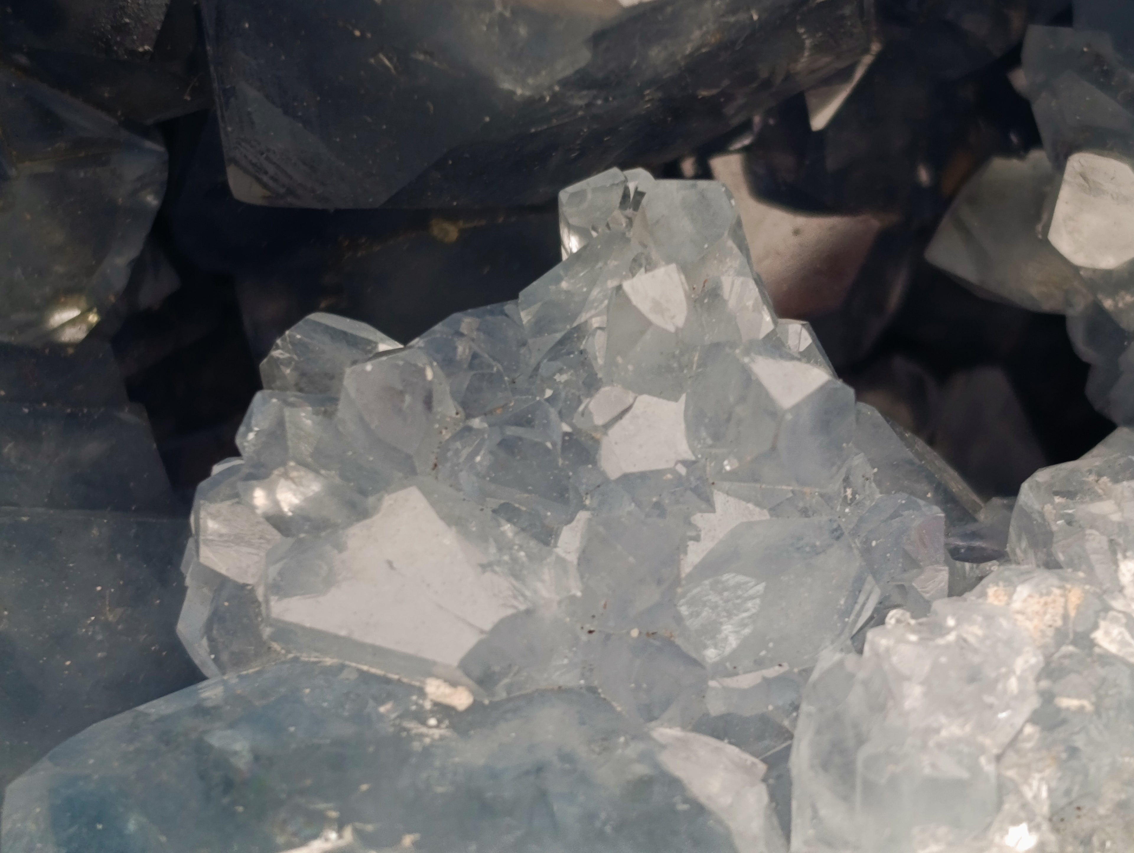 Natural Celestite Geode Specimen x 1 From Sakoany, Madagascar - Toprock Gemstones and Minerals 