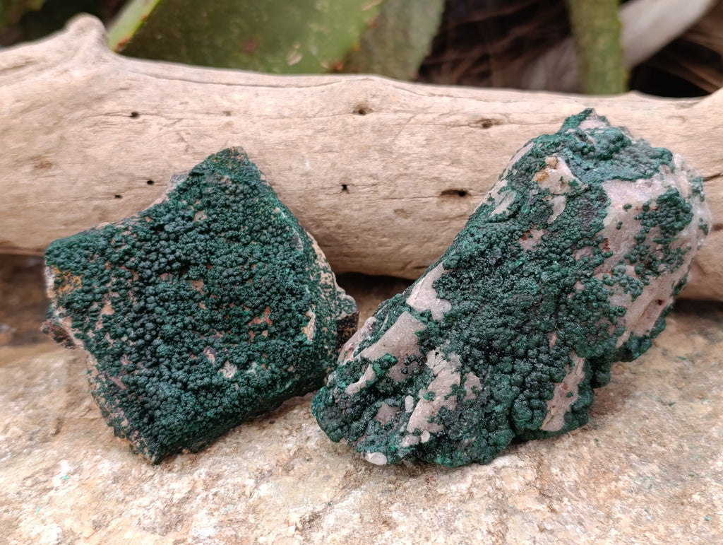 Natural Crystalline Malachite Specimens x 6 From Tenke Fungurume, Congo - Toprock Gemstones and Minerals 